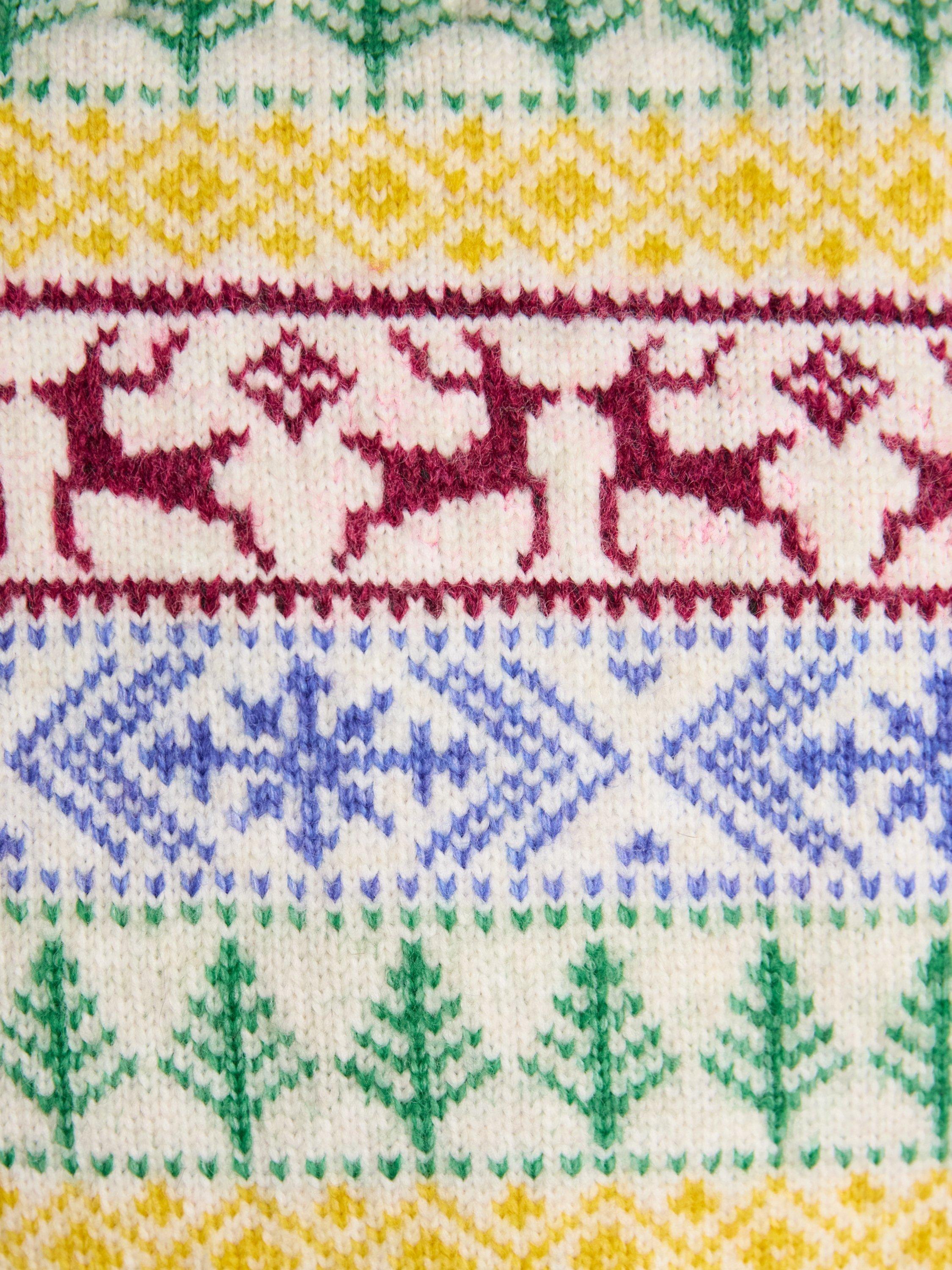 Product image 7 of 7, which shows Joules Crew Neck Fair Isle Jumper, Multi, M