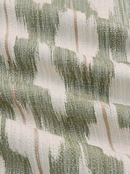 John Lewis Alta Weave Pair Lined Pencil Pleat Curtains - view 2, Avocado