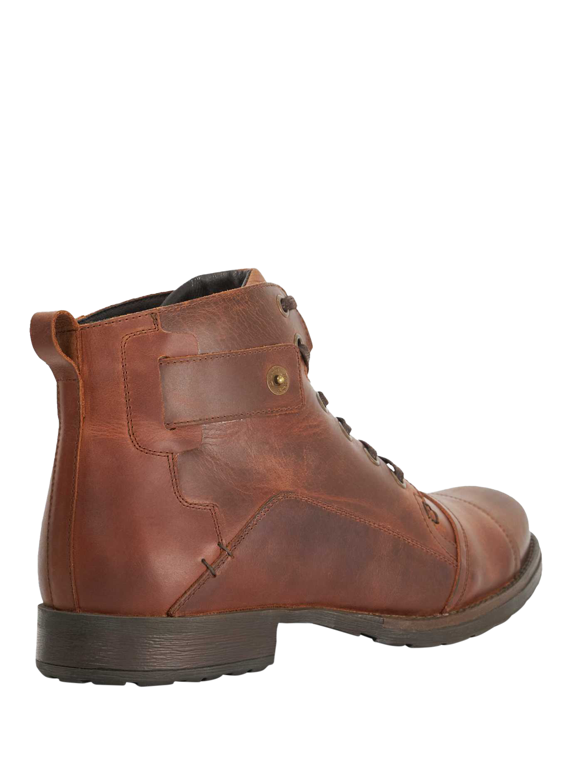 Product image 4 of 6, which shows Dune London Simon Wide Fit Leather Ankle Boots, Tan, EU40