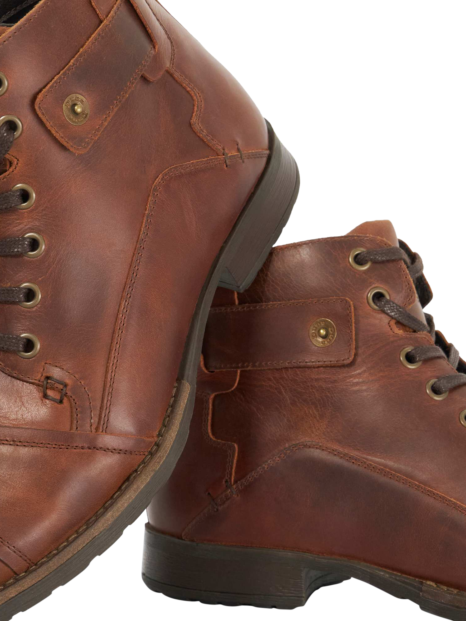 Product image 6 of 6, which shows Dune London Simon Wide Fit Leather Ankle Boots, Tan, EU40