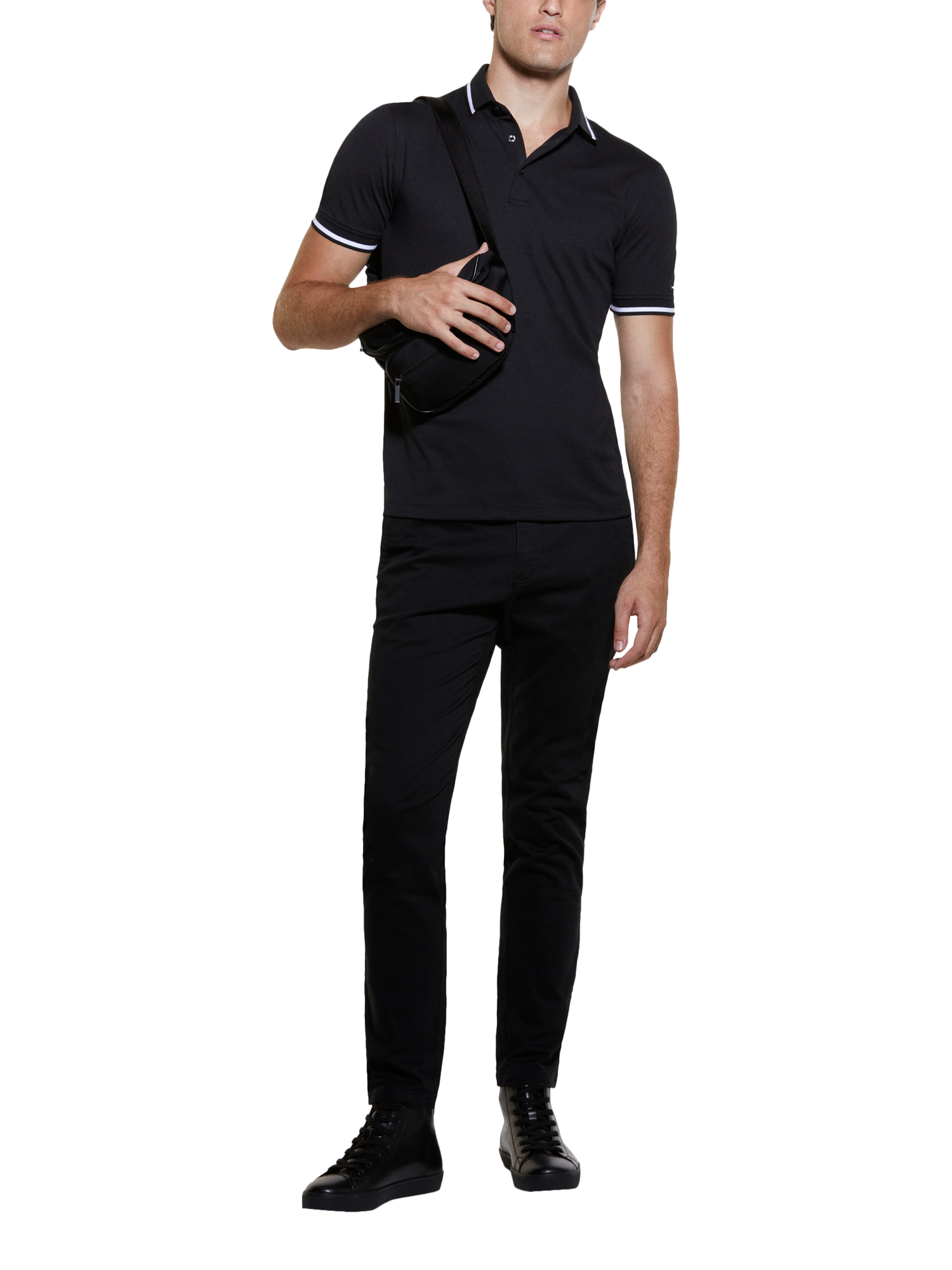 Product image 3 of 5, which shows SISLEY Slim Fit Chinos, Black, 30