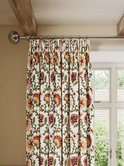 John Lewis Suzani Floral Embroidery Pencil Pleat Pair Blackout Lined Curtains, Multi, Multi