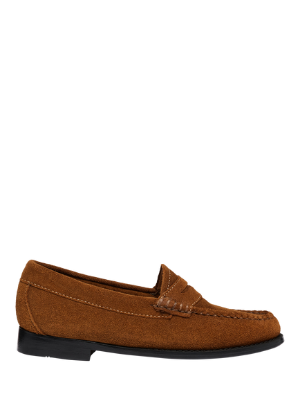 G.H.BASS Easy Weejuns Suede Penny Loafers, Tan, Tan