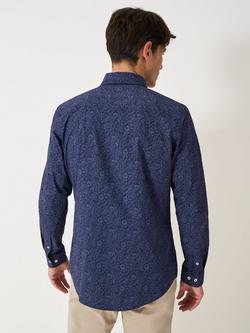 Crew Clothing Cotton Regular Fit Floral Shirt, Navy - view 2, Navy