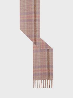 Gerard Darel Rachelle Check Wool Rich Scarf, Pink - view 2, Pink