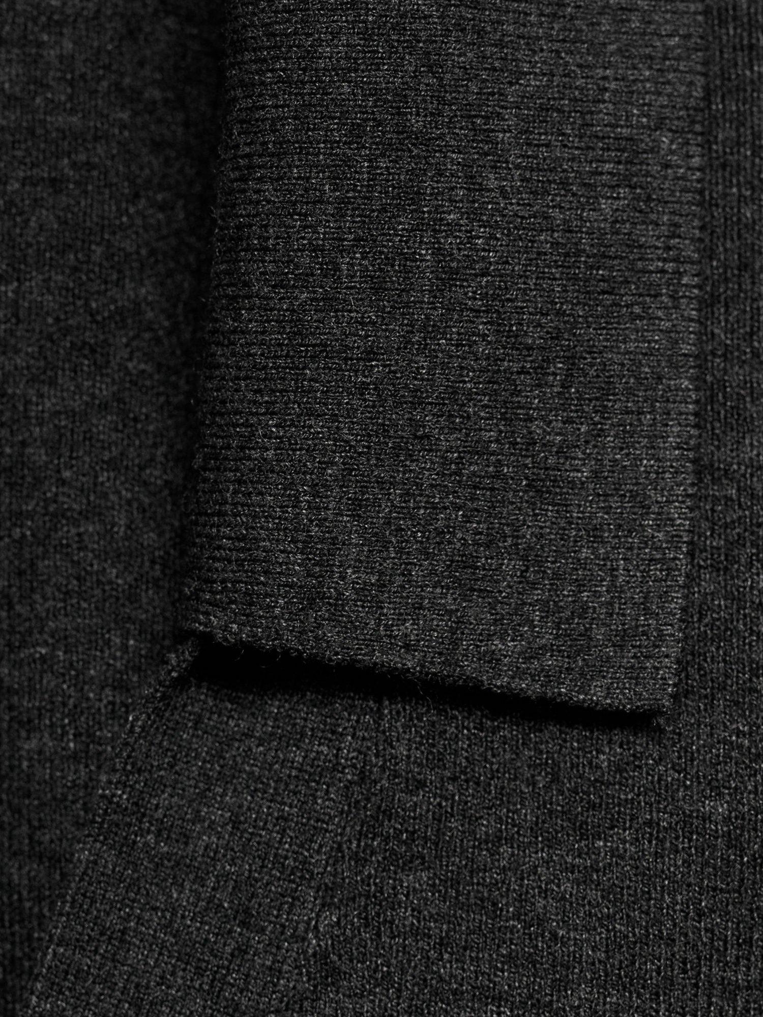 Product image 9 of 9, which shows Mango Shirt Collar Fine Knit Sweater, Medium Grey, S