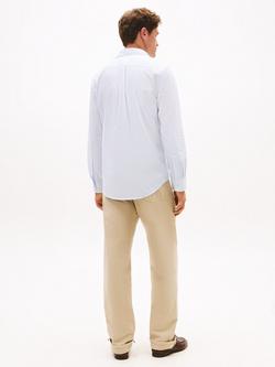 Tommy Hilfiger Core Flex Cotton Regular Fit Stripe Shirt, Sweet Blue - view 2, Sweet Blue