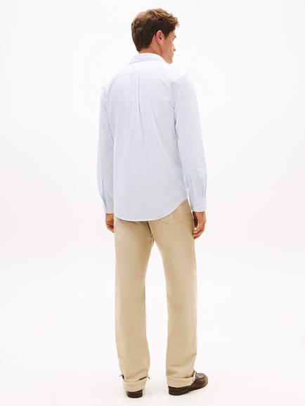 Tommy Hilfiger Core Flex Cotton Regular Fit Stripe Shirt, Sweet Blue - view 2, Sweet Blue