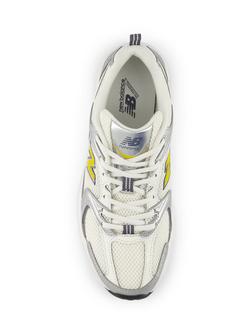 New Balance 530 Lace-Up Trainers, Silver Metallic - view 2, Silver Metallic