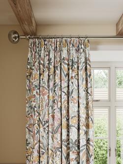 John Lewis Penelope Pair Lined Pencil Pleat Curtains, Plaster, Plaster