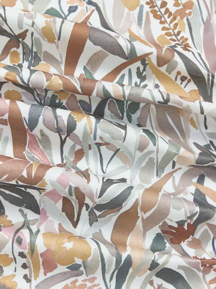 John Lewis Penelope Pair Lined Pencil Pleat Curtains, Plaster - view 2, Plaster