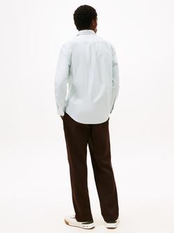 Tommy Hilfiger Heritage Cotton Regular Fit Stripe Oxford Shirt - view 2, Ornamental Green/White