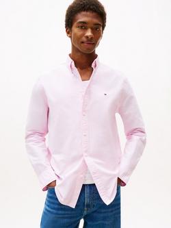 Tommy Hilfiger Solid Cotton Regular Fit Heritage Oxford Shirt, Rose Petal