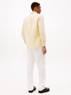 Tommy Hilfiger Solid Cotton Regular Fit Heritage Oxford Shirt - view 2, Morningside Yellow