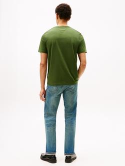 Tommy Hilfiger Brand Love Cotton Regular Fit Short Sleeve Logo T-Shirt - view 2, Mountain Pine