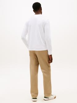 Tommy Hilfiger Brand Love Cotton Regular Fit Long Sleeve Logo T-Shirt - view 2, White