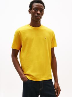 Tommy Hilfiger Essential Cotton Regular Fit Short Sleeve T-Shirt, Morningside Yellow