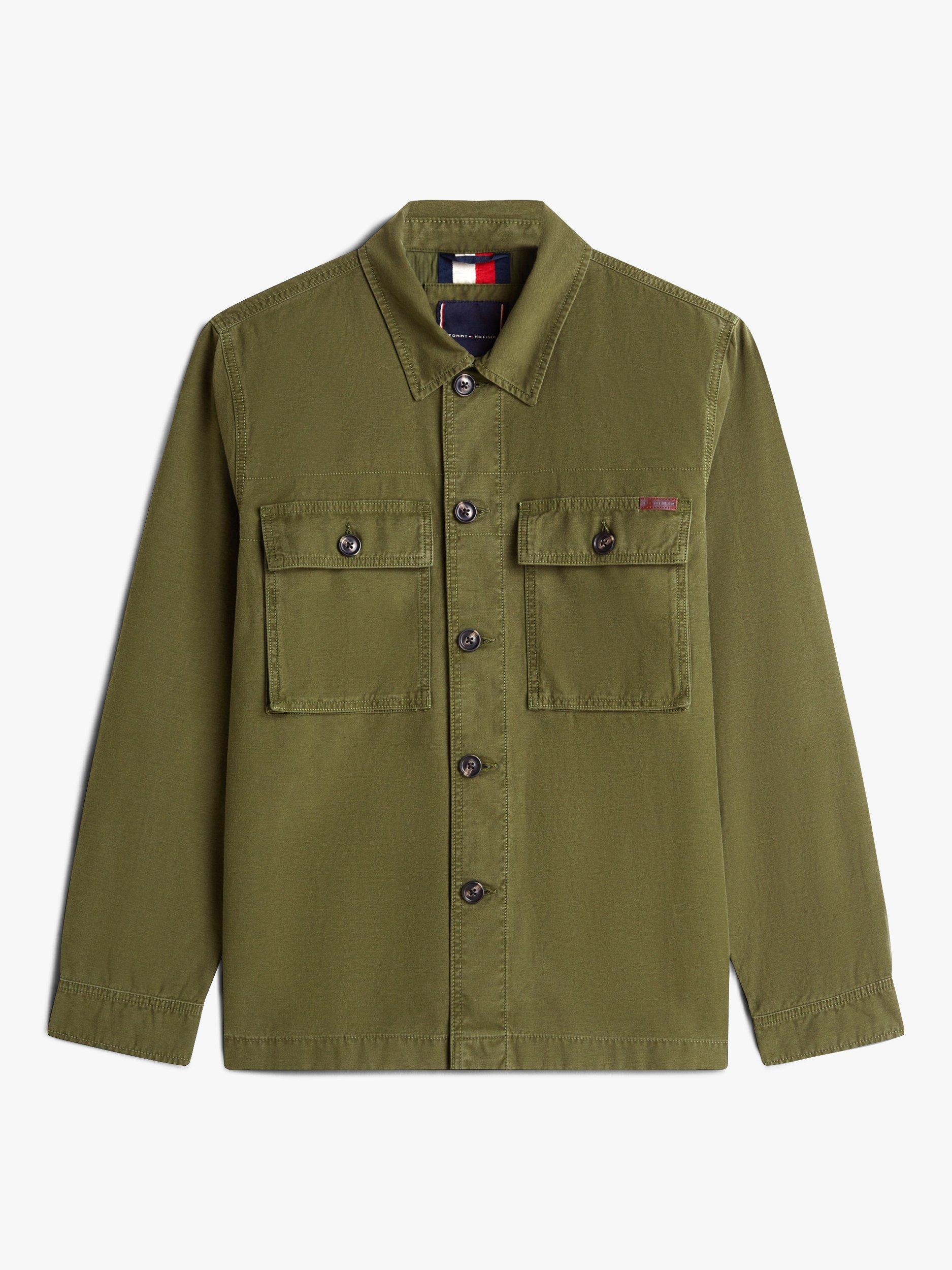 Product image 6 of 6, which shows Tommy Hilfiger Cotton Utility Jacket, Arctic Spruce, XS