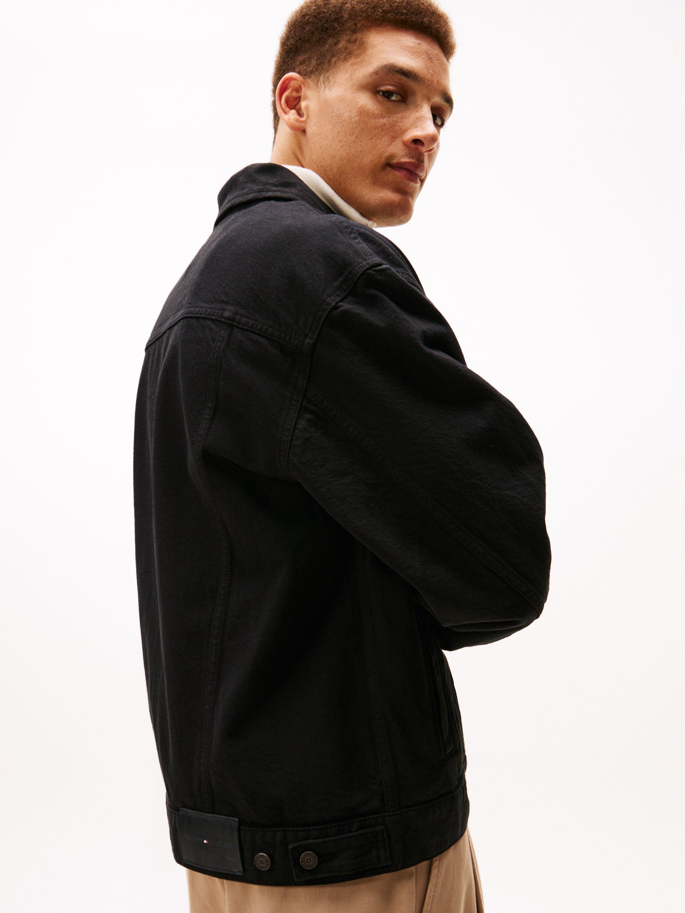 Product image 3 of 6, which shows Tommy Hilfiger Denim Trucker Jacket, Black, S