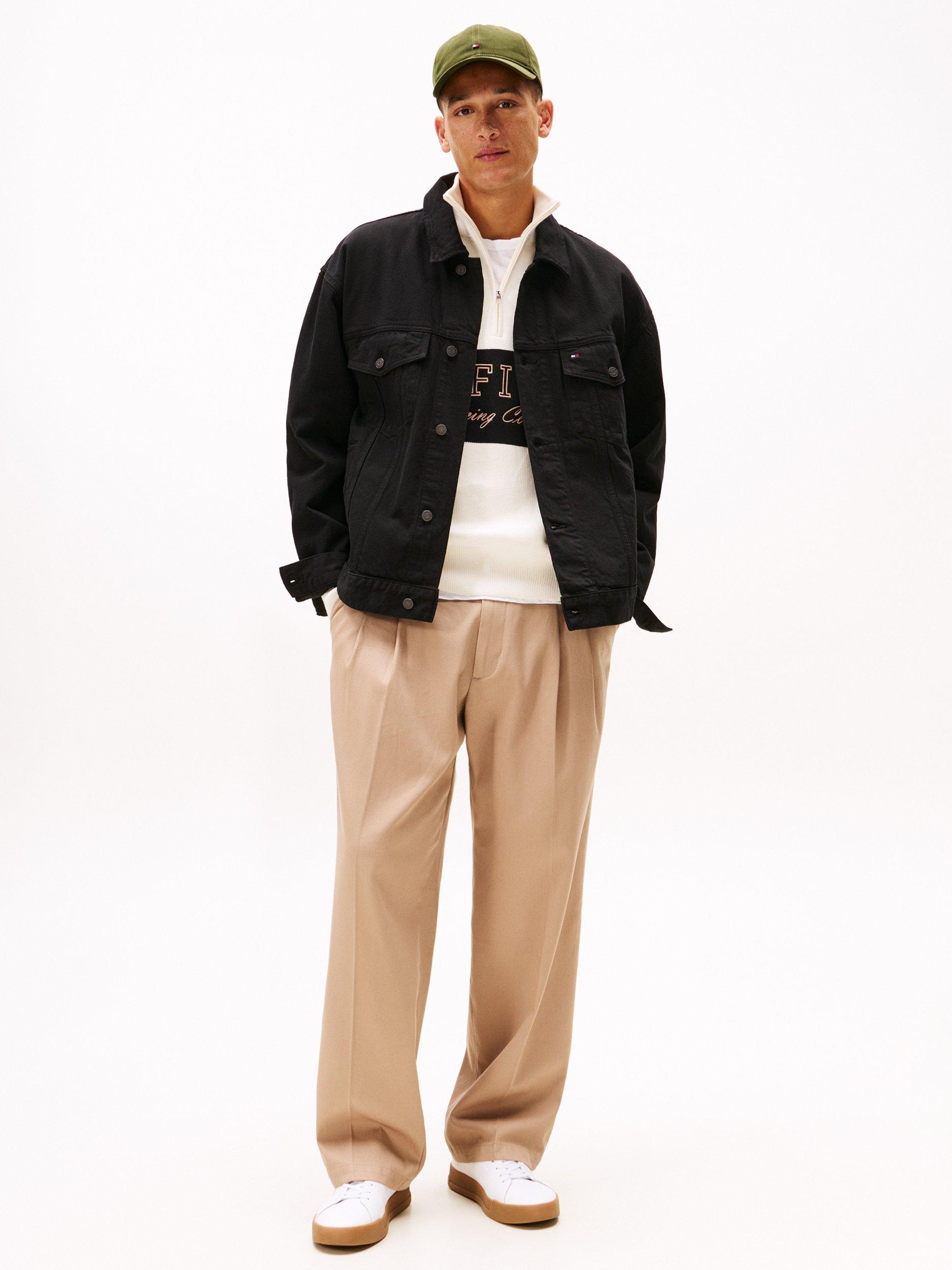 Product image 4 of 6, which shows Tommy Hilfiger Denim Trucker Jacket, Black, S