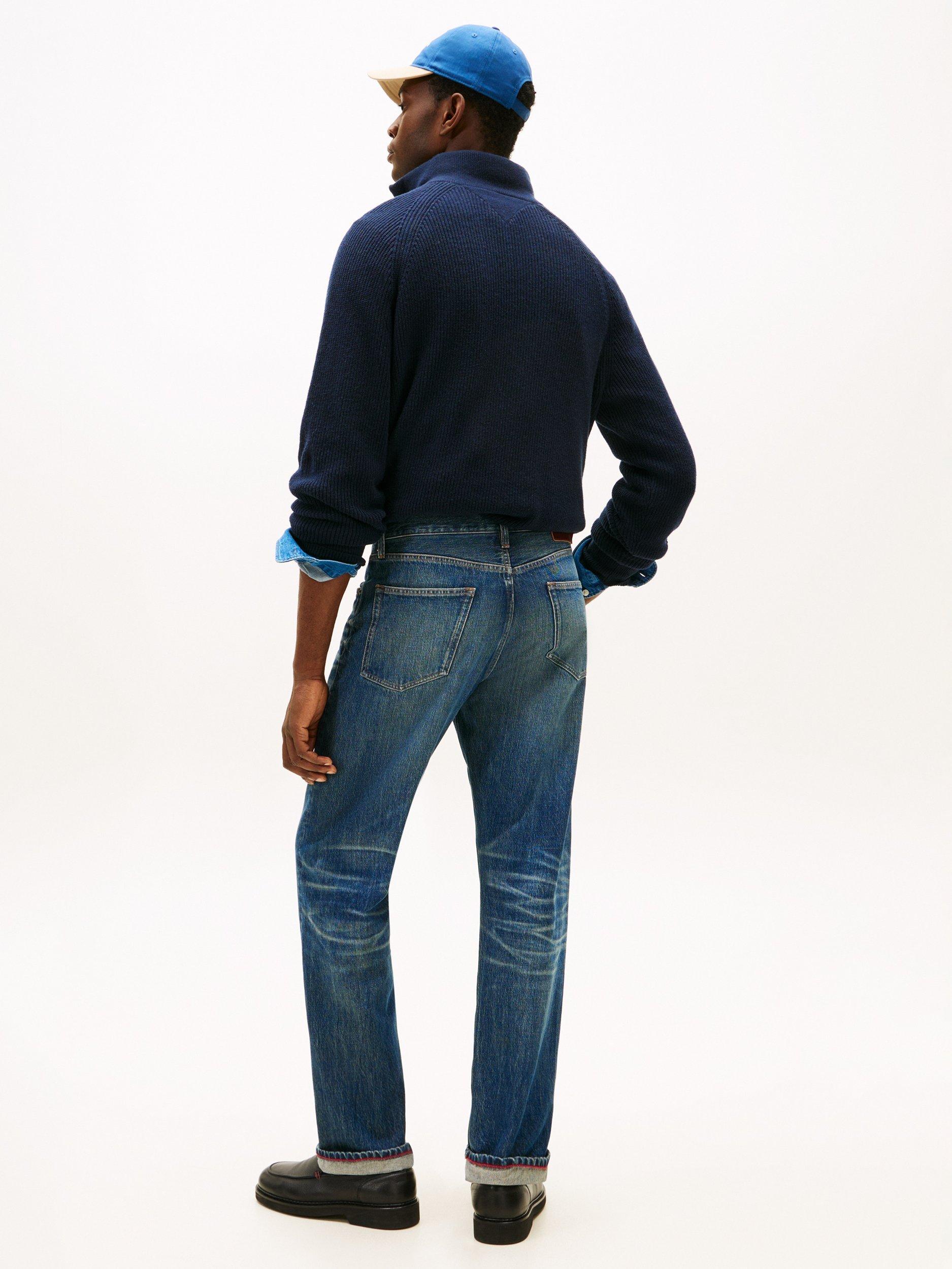 Product image 2 of 5, which shows Tommy Hilfiger Regular Straight Fit Jeans, Blue Indigo, W30/L30