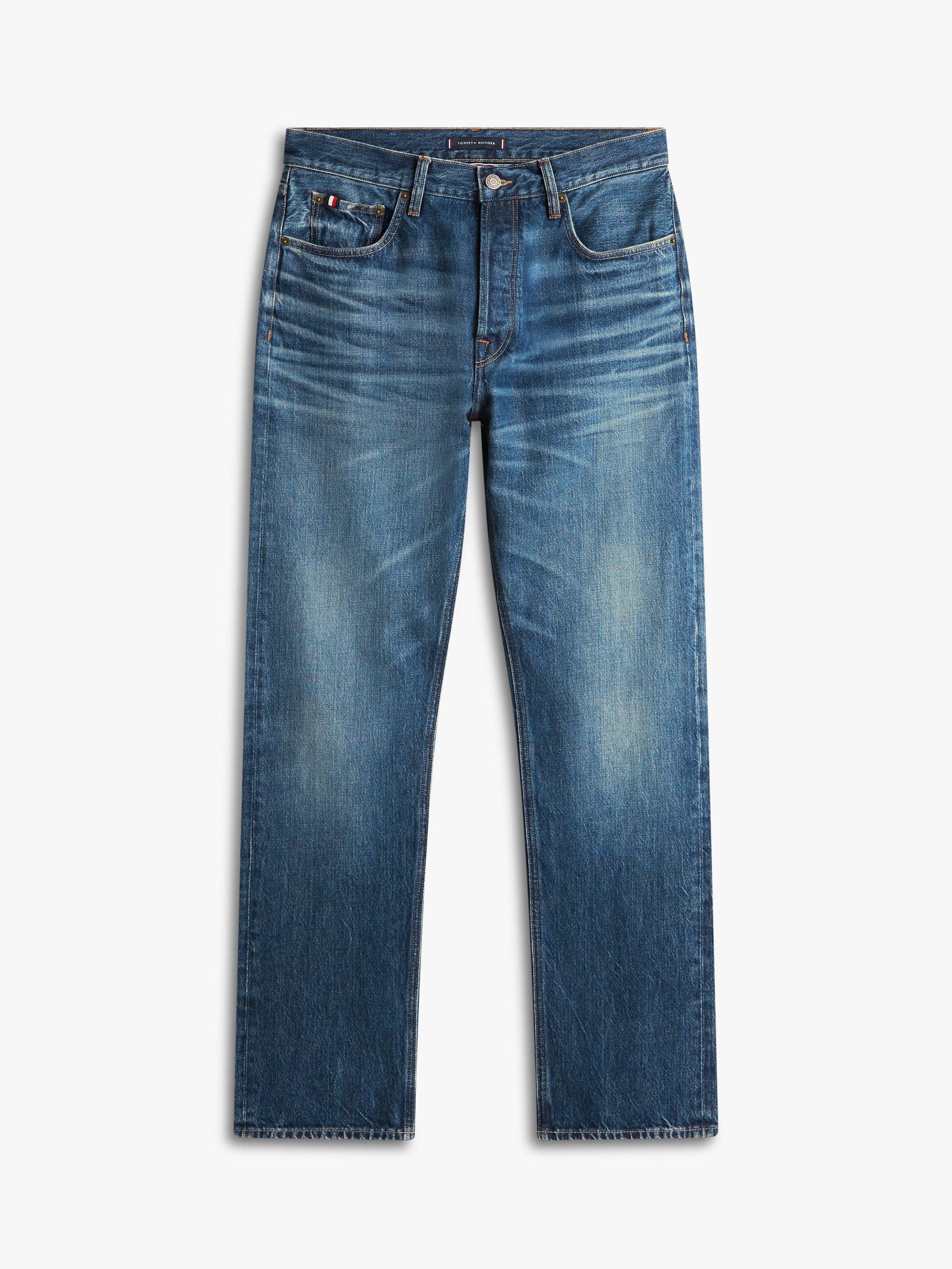 Product image 5 of 5, which shows Tommy Hilfiger Regular Straight Fit Jeans, Blue Indigo, W30/L30