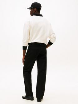 Tommy Hilfiger Garment-Dyed Regular Straight Fit Jeans, Black - view 2, Black