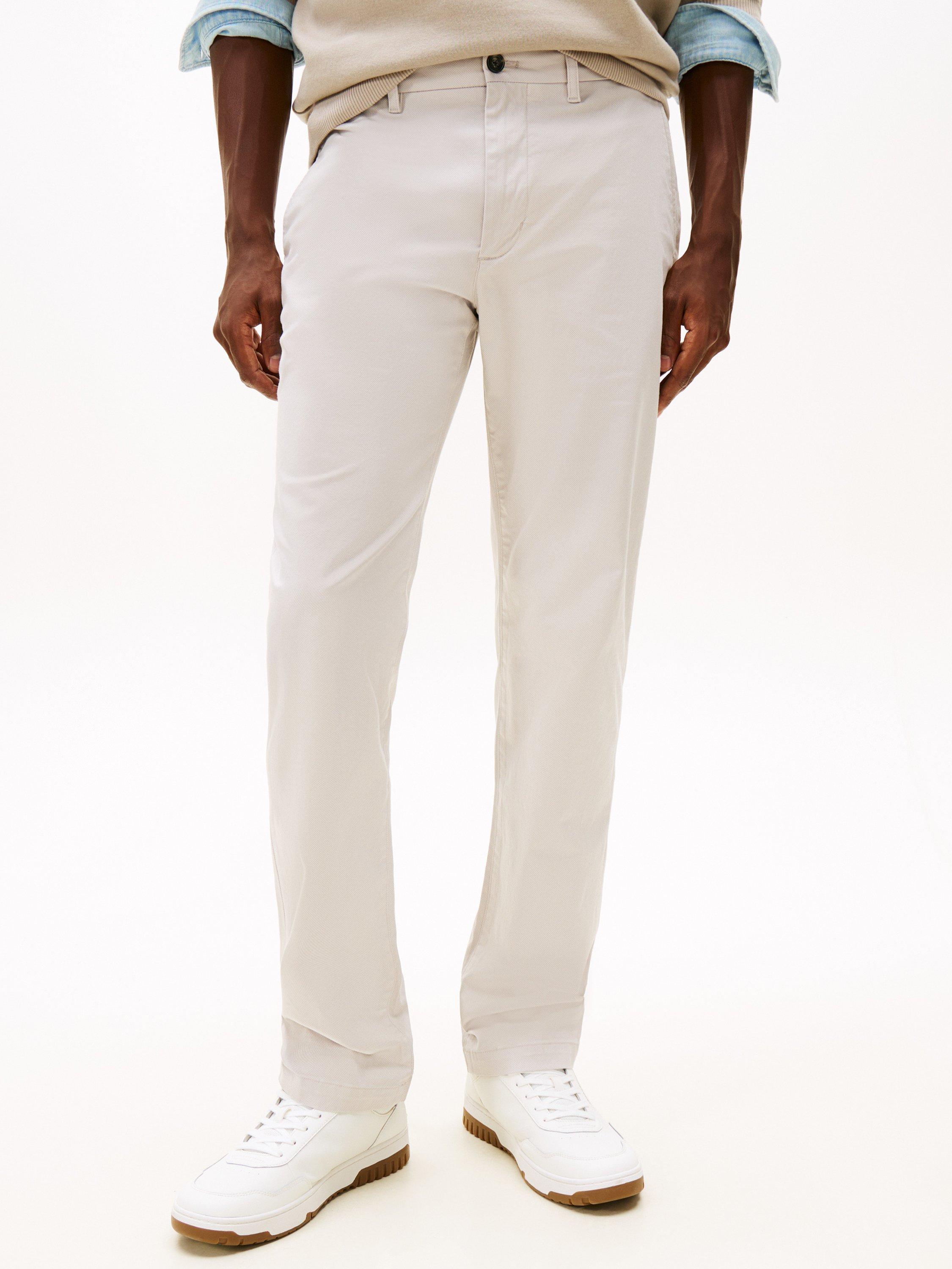 Product image 1 of 5, which shows Tommy Hilfiger Denton Cotton Blend Chinos, October Grey, W32/L30