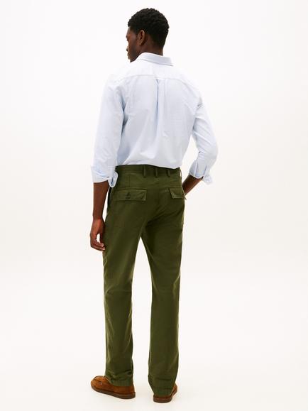 Tommy Hilfiger Mercer Garment-Dyed Slub Cotton Trousers, Arctic Spruce - view 2, Arctic Spruce