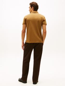 Tommy Hilfiger 1985 Cotton Blend Regular Fit Short Sleeve Polo Shirt, Highland Khaki - view 2, Highland Khaki