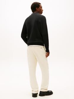 Tommy Hilfiger Textured Cotton Knit Zip-Through Cardigan, Black - view 2, Black