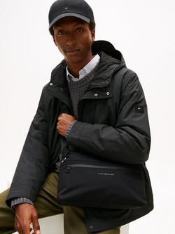 Tommy Hilfiger Textile Logo Travel Crossbody Bag, Black - view 2, Black