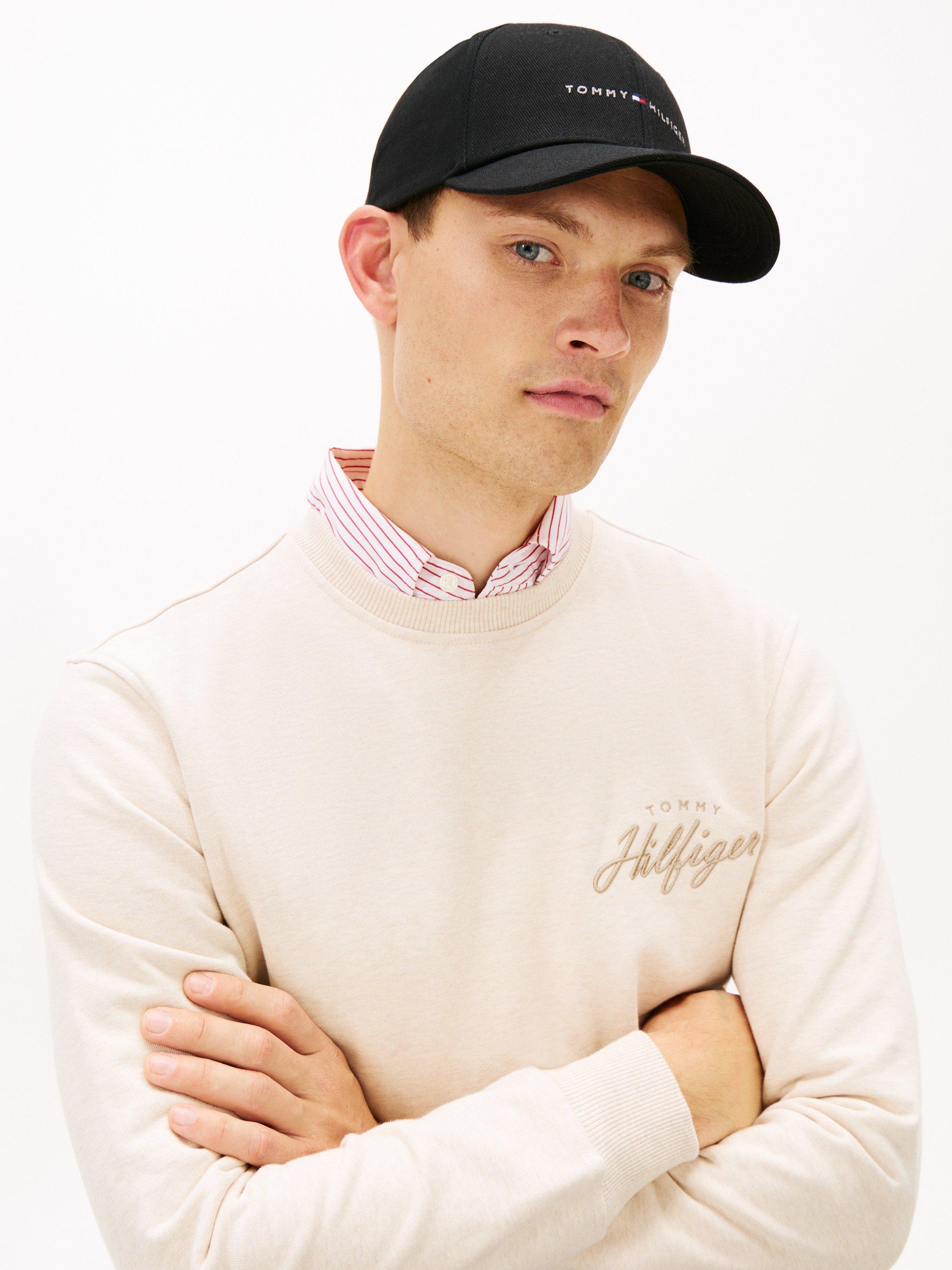 Product image 2 of 4, which shows Tommy Hilfiger Embroidered Logo Six-Panel Baseball Cap, Black, One Size