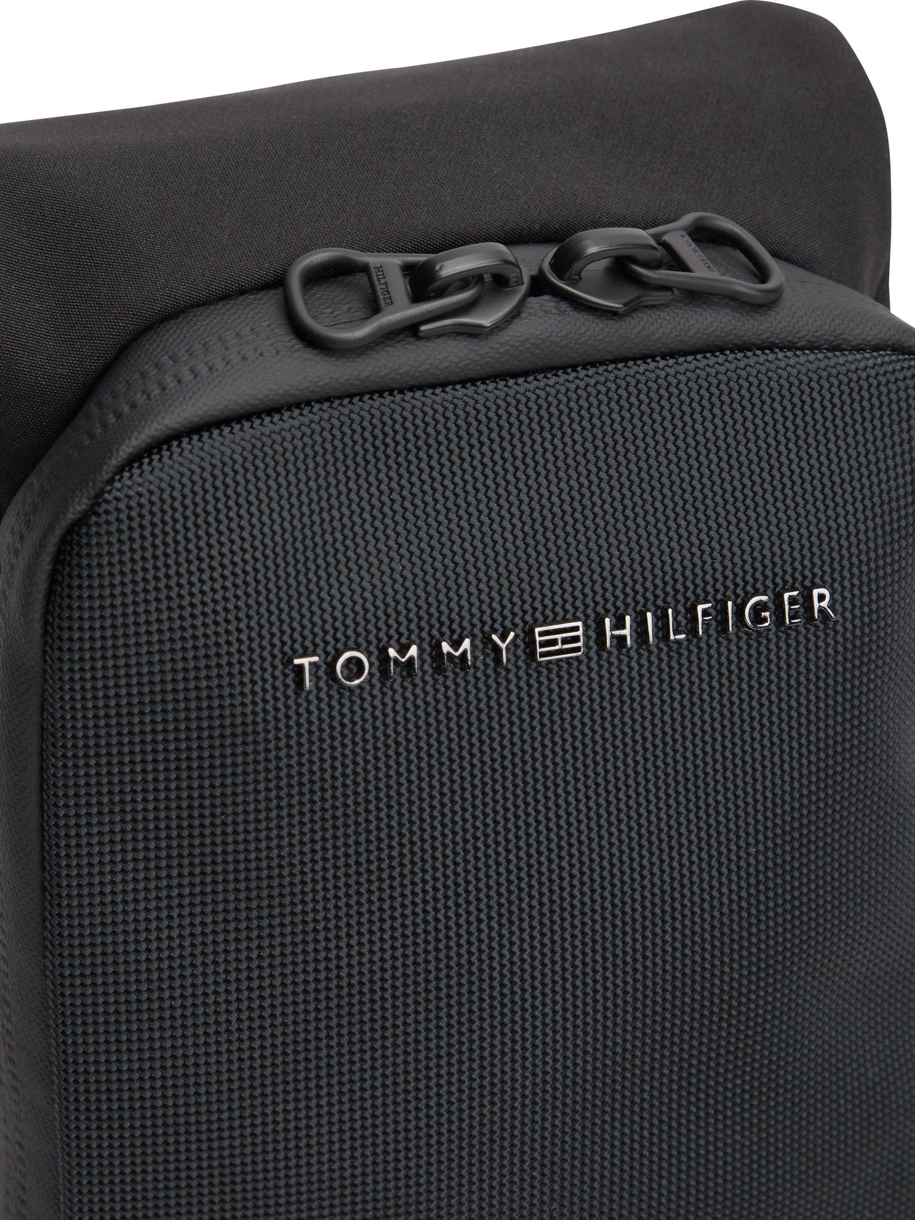 Product image 5 of 5, which shows Tommy Hilfiger Textile Flap Logo Travel Pouch, Black, One Size