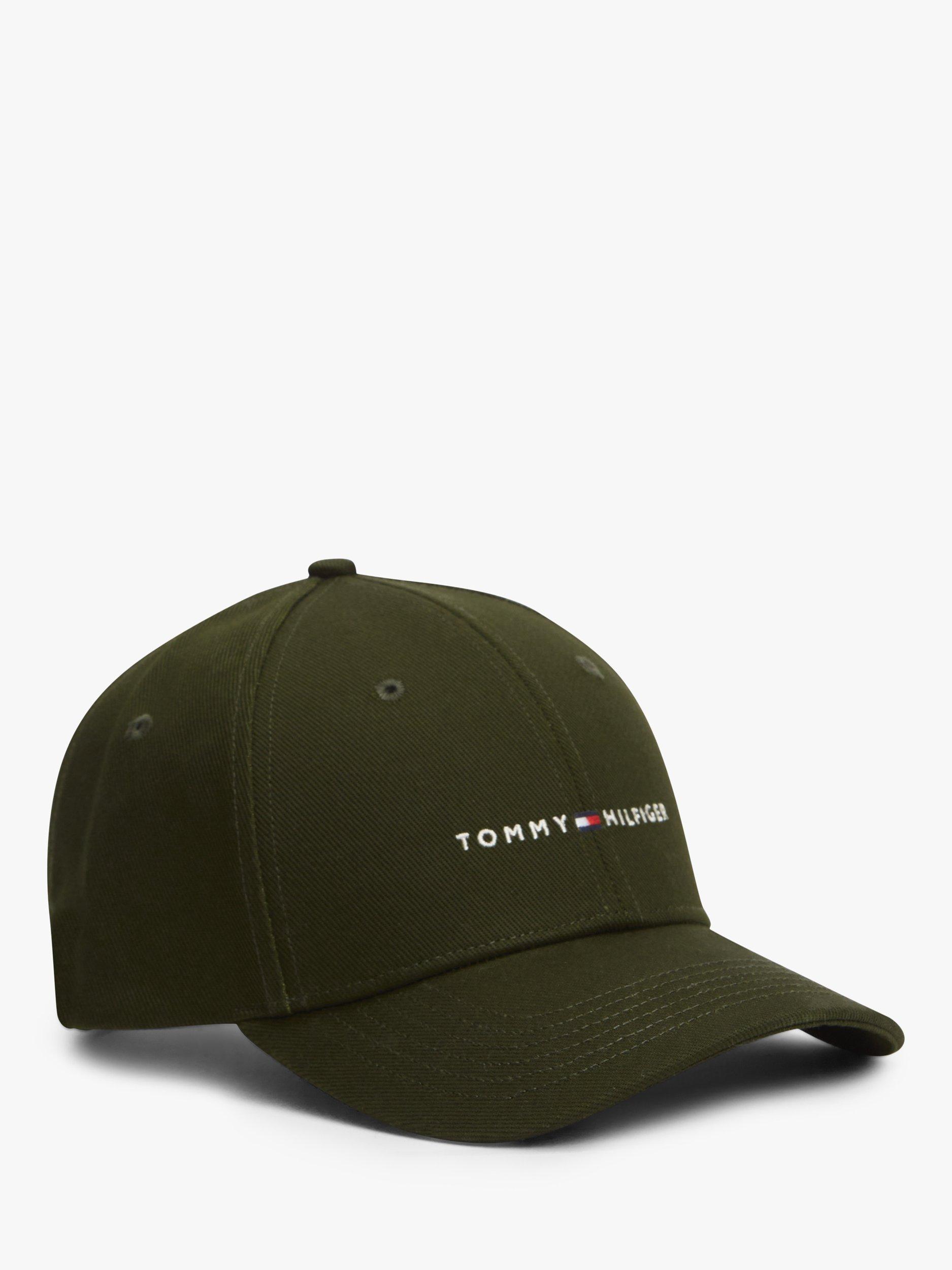 Product image 1 of 4, which shows Tommy Hilfiger Embroidered Logo Six-Panel Baseball Cap, Arctic Spruce, One Size