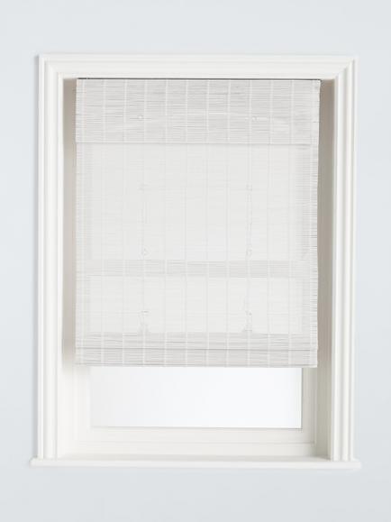 John Lewis Bamboo Cordless Blind - view 2, White