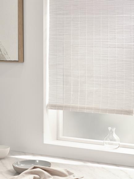 John Lewis Bamboo Cordless Blind, White