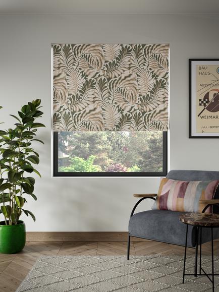 John Lewis Caladium Daylight Roman Blind, Multi, Multi