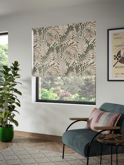 John Lewis Caladium Daylight Roman Blind, Multi - view 2, Multi