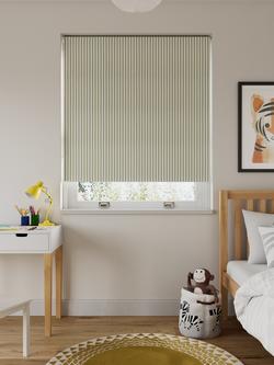 John Lewis Conway Stripe Blackout Rollar Blind - view 2, Sage Green
