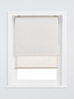 John Lewis Cordless Double Sheer/Blackout Roller Blind - view 2, Natural