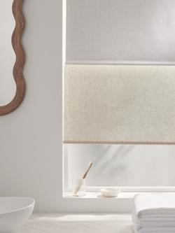 John Lewis Cordless Double Sheer/Blackout Roller Blind, Natural