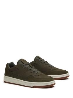 Timberland Jackson Court Low Lace Trainers, Dark Green - view 2, Dark Green