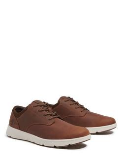 Timberland Parker Street Low Lace Up Trainers, Dark Brown - view 2, Dark Brown