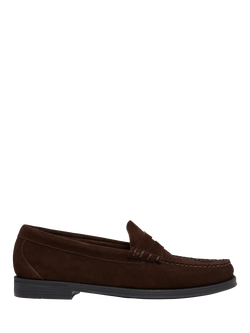 G.H.BASS Easy Weejuns Larson Penny Loafers, Chocolate, Chocolate