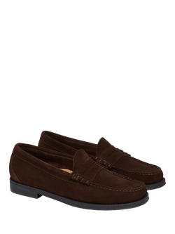 G.H.BASS Easy Weejuns Larson Penny Loafers, Chocolate - view 2, Chocolate