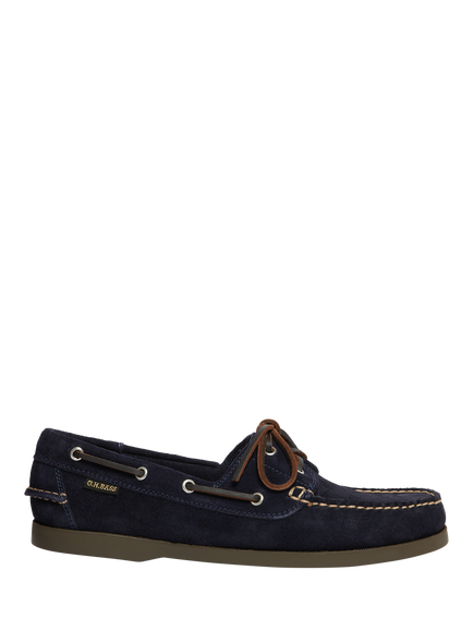 G.H.BASS Jetty II 2-Eye Boat Shoes, Navy, Navy