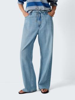 rag & bone Phoebe Drawstring Wide Leg Jeans, Everglade, Everglade