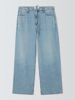 rag & bone Phoebe Drawstring Wide Leg Jeans, Everglade, Everglade