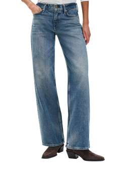rag & bone Saige Full Straight Jeans, Echo - view 2, Echo